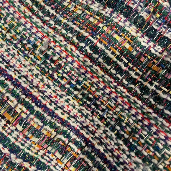 HARLYN ANTHROPOLOGIE MULTI COLOR OVERSIZED TWEED BLAZER - Picture 6 of 6